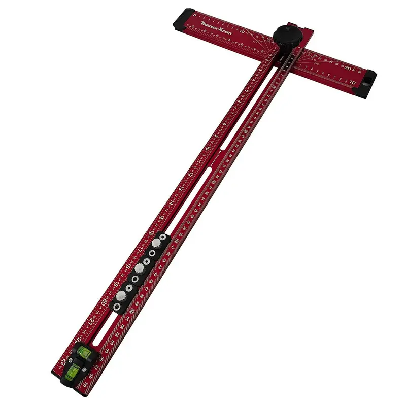 Tooltech 24-Inch Drywall T-Square – 4-In-1 Layout Tool With Carry Bag 1