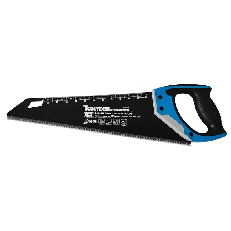 Tooltech 712028 Ergonomic Hand Saw — 16-Inch, 7–8 Tpi, 3D Printed Scale & Comfort Grip 1