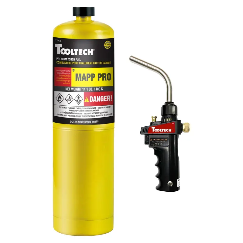 Tooltech 715074 High-Heat Haz Torch Kit With Map-Pro Gas Compatibility 1
