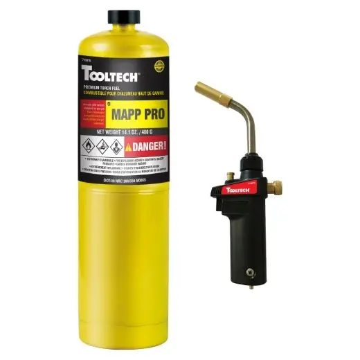 Tooltech Haz Turbo Torch Kit – Max Heat With Mapp-Pro Gas 1