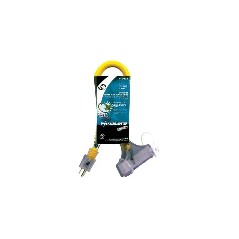 Toolway 0.6M Stw 10/3 3-Outlet Power Splitter – Compact Multi-Plug Adapter 1