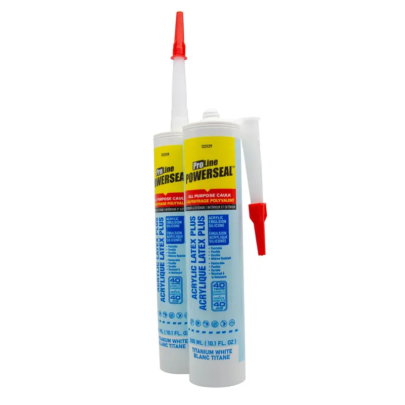 Toolway Acrylic Latex Caulk – 300 Ml, White 1