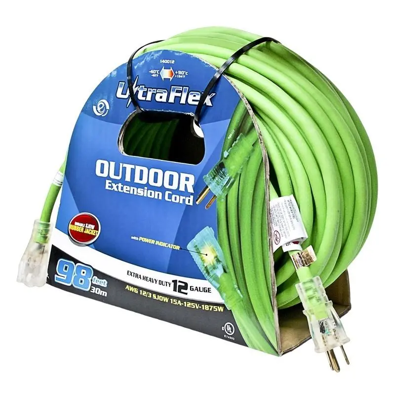 Toolway Sjow 12/3 Gauge 1-Outlet Industrial-Grade Extension Cord 1