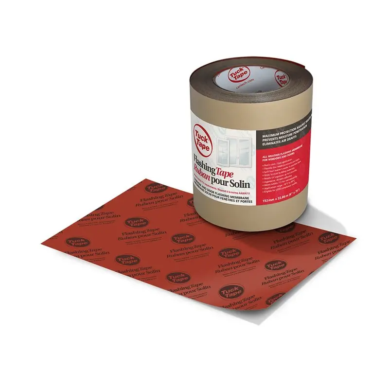 Tuck Tape Flashing Tape – 6" × 75 Ft, Weather-Resistant Adhesive Membrane 1