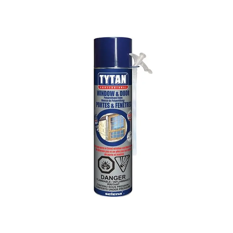 Tytan Window & Door Insulating Foam Sealant – 17Oz Can With Applicator Straw 1
