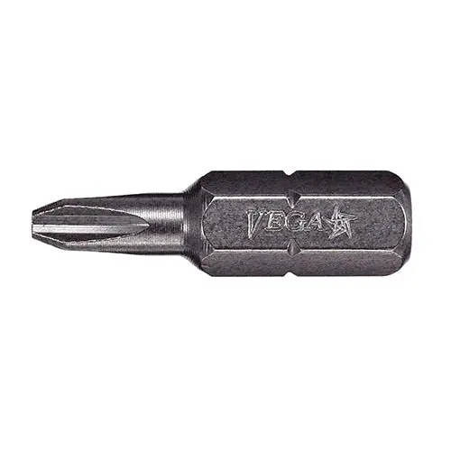 Vega 125P2Rx-Db10 Phillips #2 Reduced-Insert Power Bits – 1 In Length, Extra-Hard Steel, 10-Pack 1