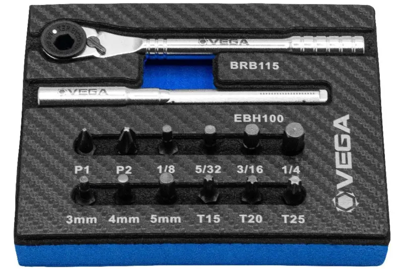 Vega Bre14 Dual-Drive Magnetic Bit Ratchet Kit – 14-Piece Set 1