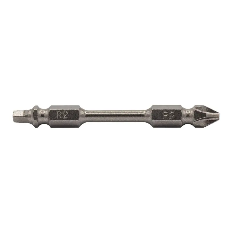 Vega Dual-Ended P2 Phillips + R2 Robertson Bit – 2-9/16-Inch, 10-Pack Clamshell 1
