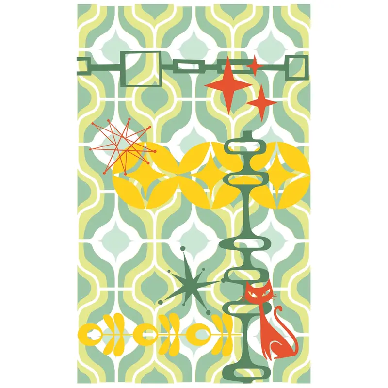 Vic Hollins Retro-Themed Stamp & Stencil Kit – 15 Stamps + 3 Stencils 1