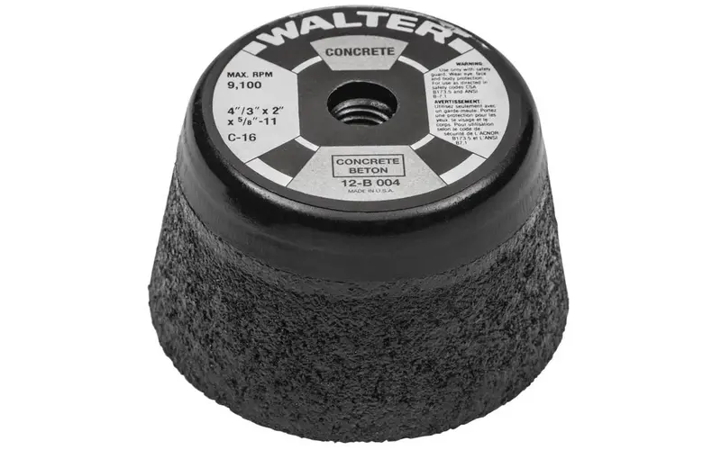 Walter 12B004 4-Inch Concrete Cup Stone For Precision Surface Preparation 1