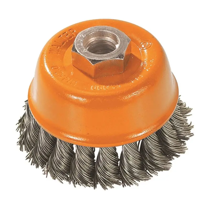 Walter 3" General-Purpose Cup Brush – Knot-Twist, 5/8"-11 Arbor 1