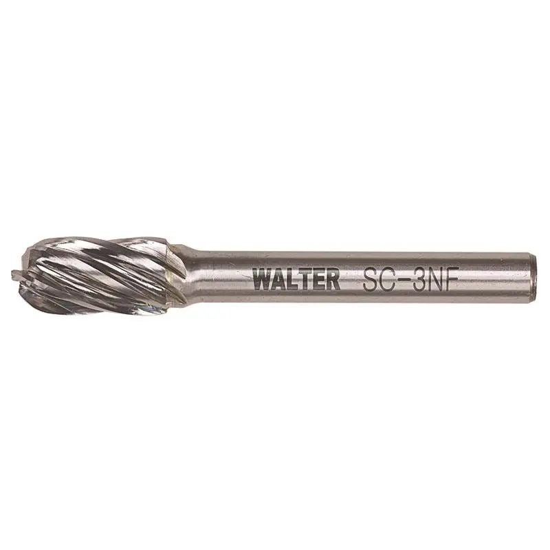Walter Carbide Burr – 1/4" Shank, Sc-3 Nf Profile For Aluminum & Soft Metals 1