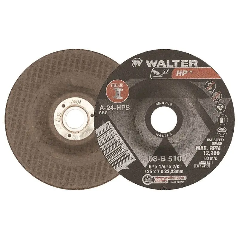 Walter Hp Grinding Wheel – 5" T27 Type, 7/8" Arbor 1