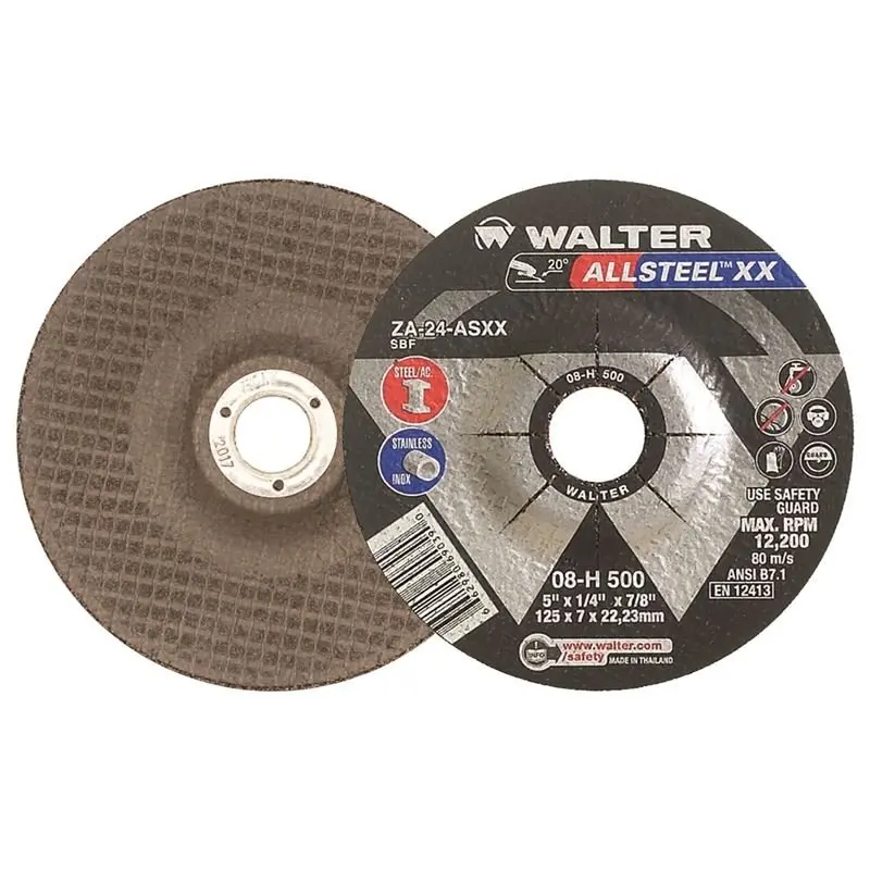 Walter Hp Xx 5" X 1/4" X 7/8" High-Performance Grinding Wheel 1