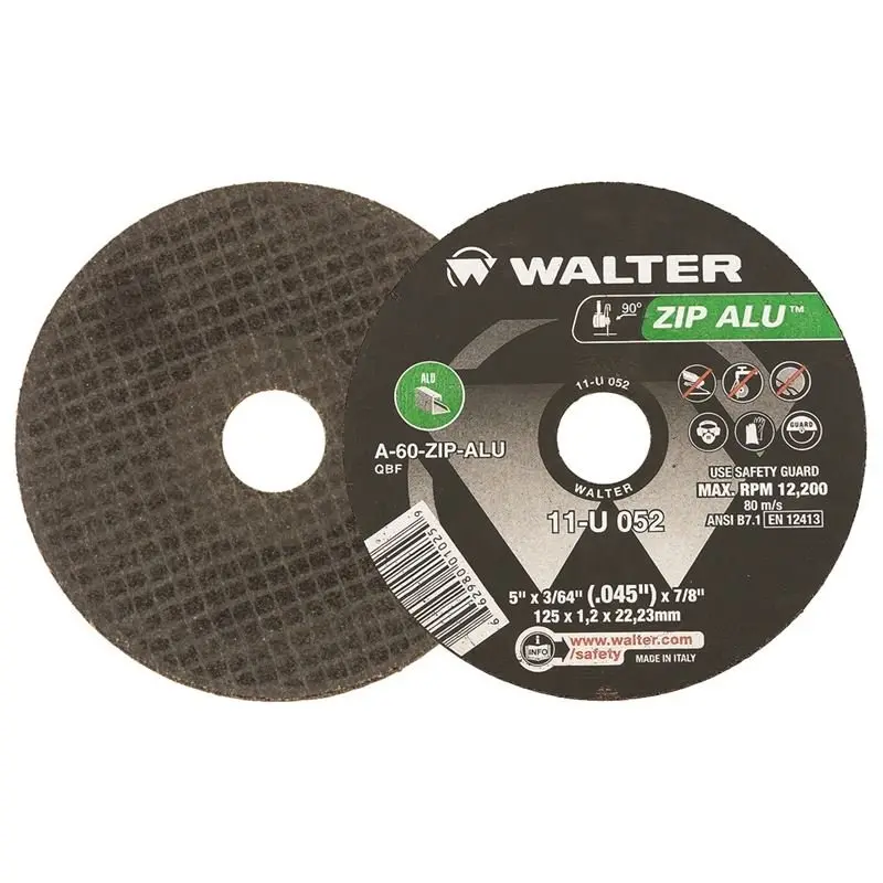 Walter Zip Aluminum Cut-Off Wheel – 5", 3/64" 1