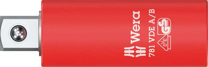 Wera 781 A/B Vde Insulated Adapter – 1/4" Drive To 3/8" Socket Connector, 56Mm 1