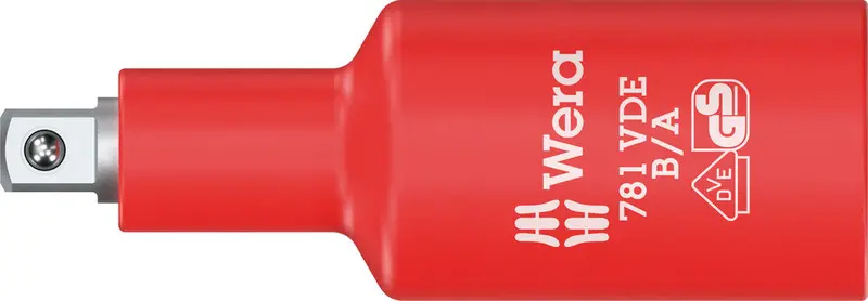 Wera 781 B/A Vde Insulated Connector – 3/8" Drive To 1/4" Adapter, 66Mm 1