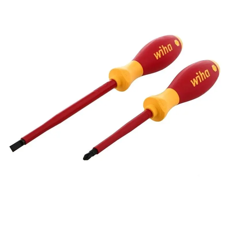 Wiha Insulated Softfinish 2-Piece Slotted And Phillips Screwdriver Set 1