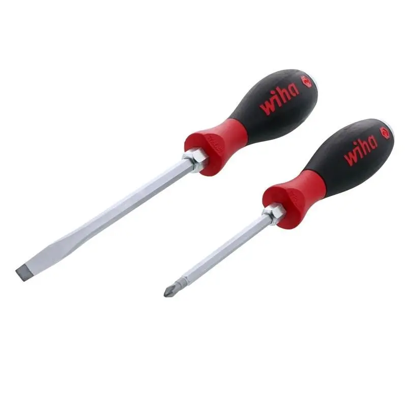 Wiha Softfinish Heavy-Duty 2-Piece Slotted And Phillips Screwdriver Kit 1