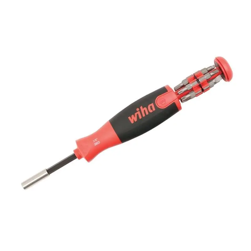 Wiha Ultra Driver 12-In-1 Multi-Function Bit Holder: Slotted, Square, Phillips, Hex (Metric & Inch), And Torx 1