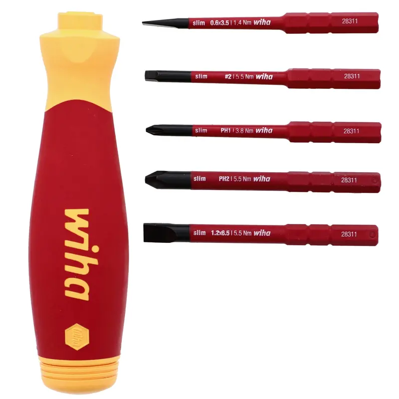 Wiha Zoom Slimline Pocketmax Insulated Multi-Driver Set – 6-Piece 1