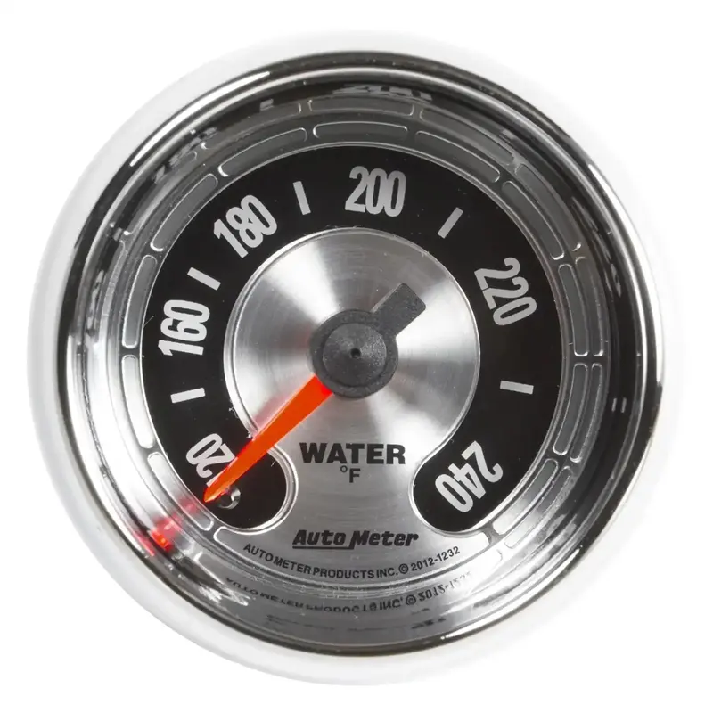 Autometer 1232 Mechanical Water Temperature Gauge – 2-1/16", 240°F, American Muscle Style 1