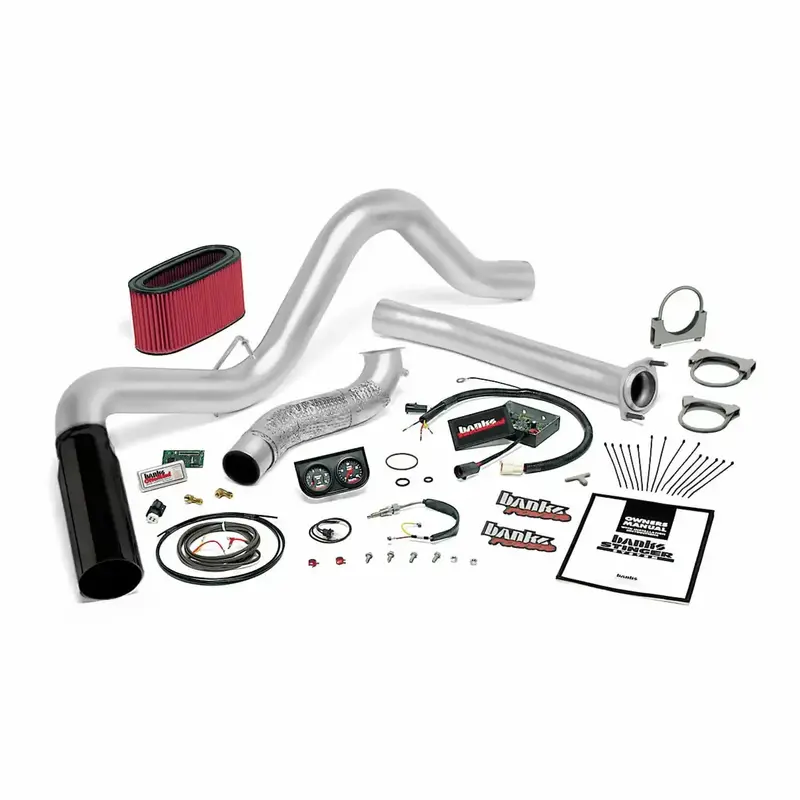 Banks Power 48558-B Exhaust, Cold Air Intake, And Tuner Kit With Performance Chip Programmer 1