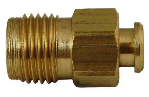 Brass 1/4-Inch Inverted Flare Plug — Sealing Cap For Hydraulic Or Fuel Lines 1