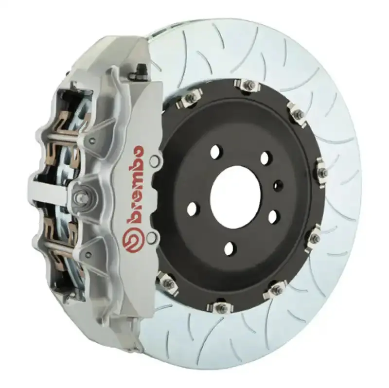 Brembo Front Gt Big Brake Kit For 2000–2006 Bmw X5 E53 – 8-Piston Calipers, 380X34Mm Two-Piece Slotted Rotors (Type 3, Silver Finish) 1