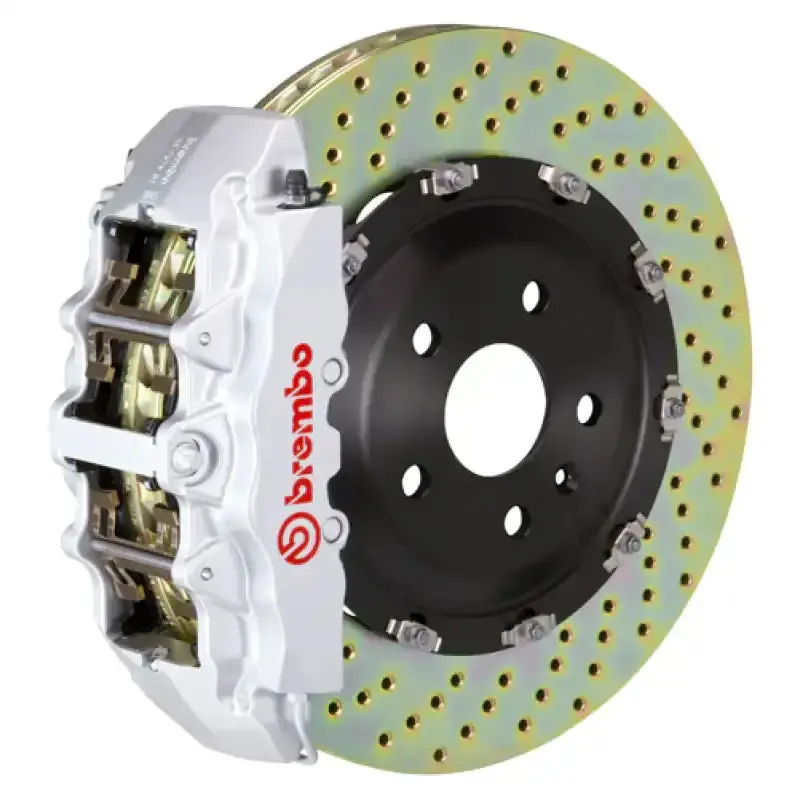 Brembo Gt Big Brake Kit – Front Drilled Rotors (380X34Mm, 2-Piece), 6-Piston Calipers For 2002–2005 Bmw 7-Series 1