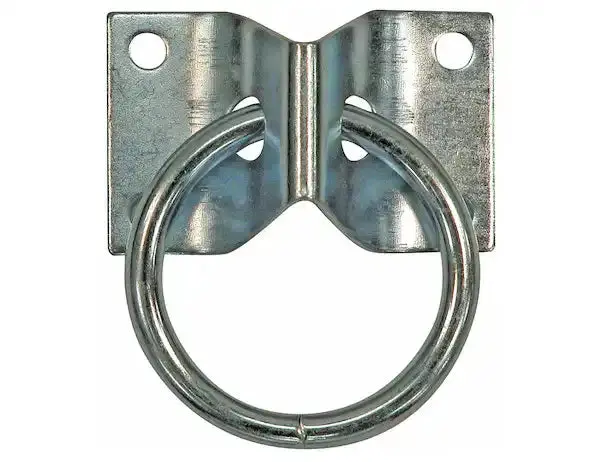 Buyers Products D-Ring Mount – 2-Inch Interior Diameter Heavy-Duty Rope Ring With Reinforced Bracket 1