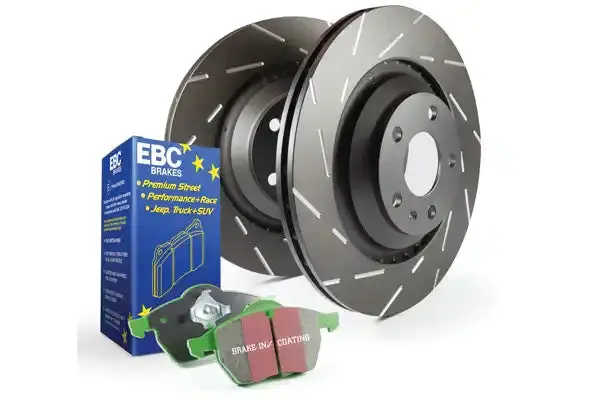 Ebc S4Kf1691 Slotted Brake Rotors – Noise-Reducing Narrow Slot Design For Enhanced Cooling 1