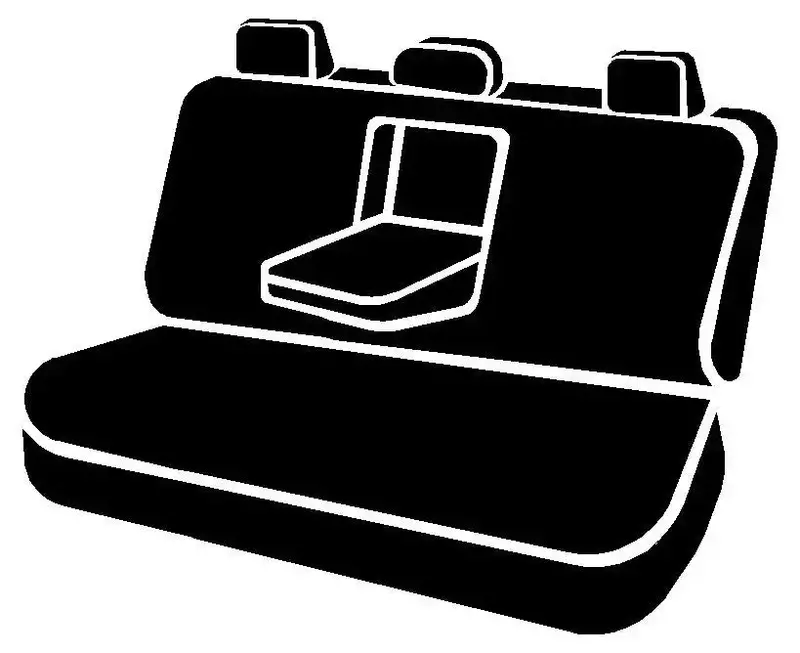 Fia Trs45-12 Gray Rear Bench Seat Cover For Ford Maverick 1