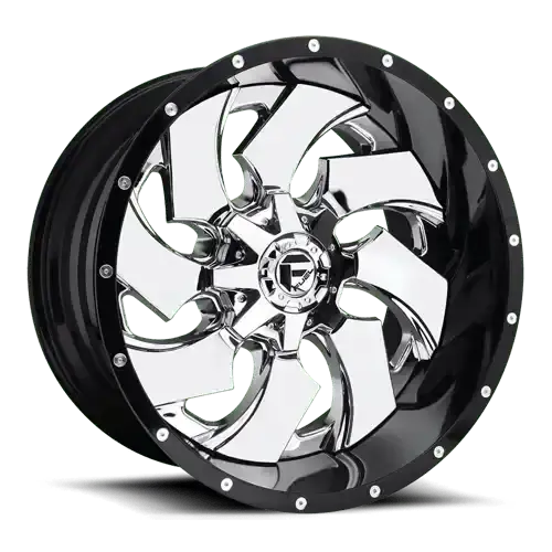 Fuel Off-Road D240 Alloy Wheel – 20X12 Inch, 8X170 Bolt Pattern, Chrome-Plated Gloss Black Finish (-44Mm Offset) 1