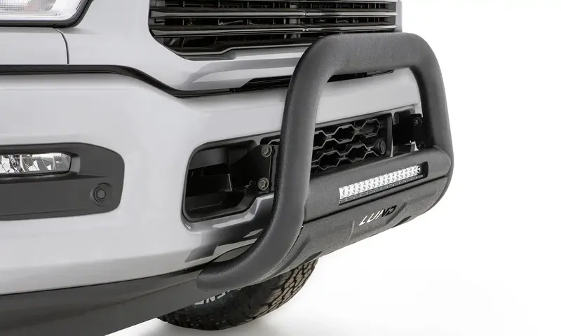 Lund 47121208 Black Bull Bar With Integrated Led Lights And Wiring Harness 1