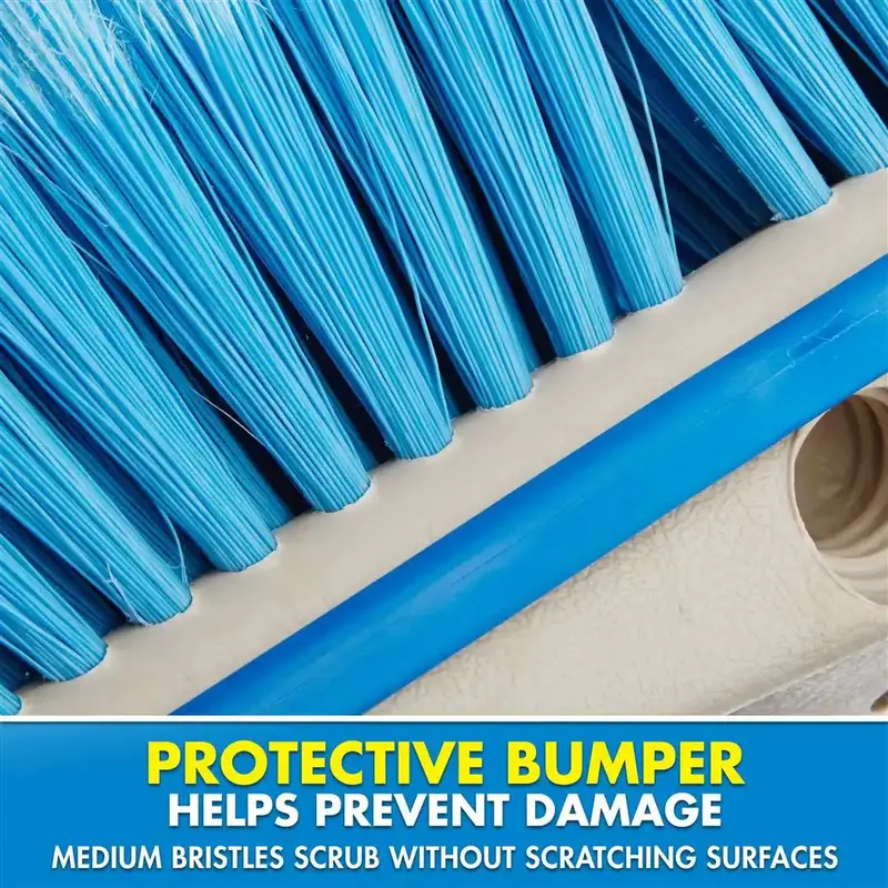 Medium-Duty Blue Brush Mat – 8-Foot Length, Deluxe Design 1