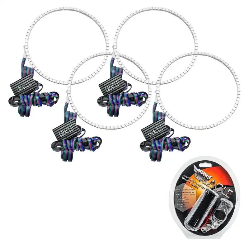Oracle Lighting Halo Ring Emitter Kit – 2228-330 Led Headlight Accent Rings With Plug-And-Play Wiring Harness 1