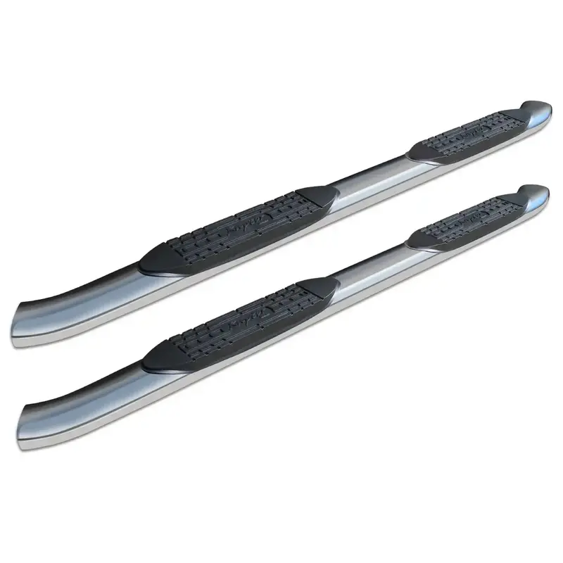 Raptor Series Curved Oval Step Bars – Polished Stainless Steel, Oe-Style Fit For Ford F-150, F-250, And F-350 (2015–2023) 1