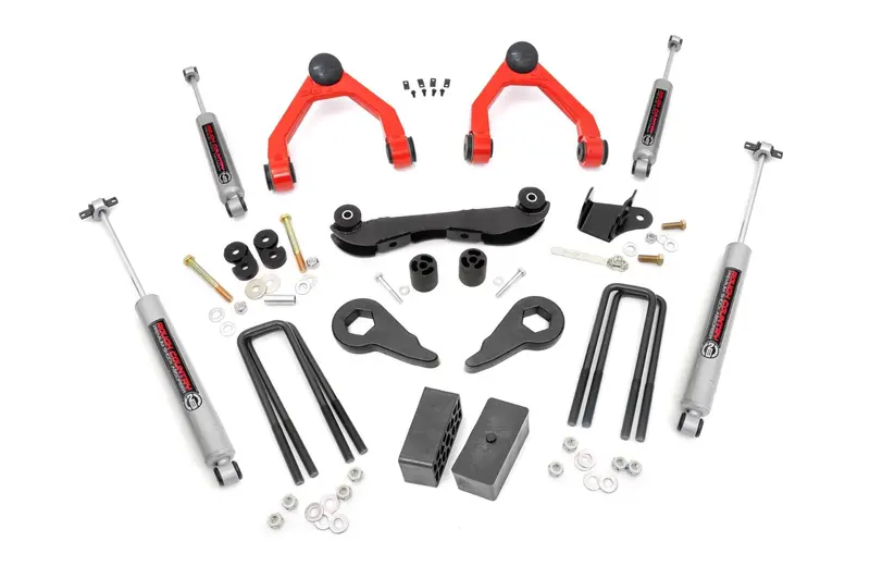 Rough Country 2–3 Inch Rear Block Lift Kit For Chevrolet/Gmc 1500 Trucks & Suvs (1988–1999, 4Wd) 1