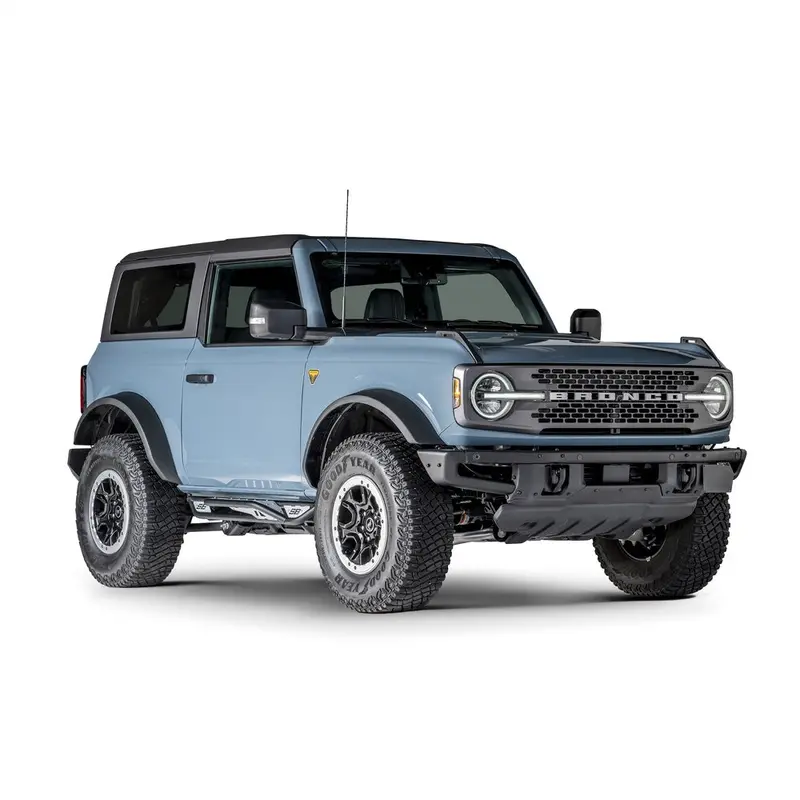Smittybilt 78733 Apollo Side Rocker Sliders With Integrated Step – For 2021+ Ford Bronco 2-Door 1