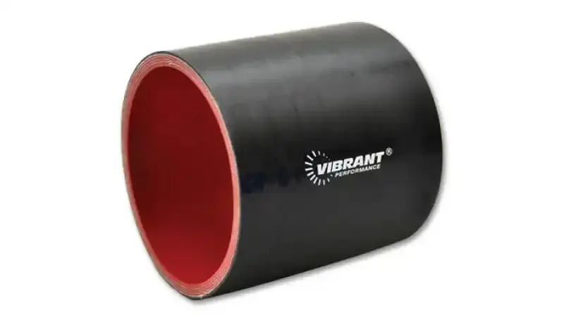 Vibrant 3-Inch Id Reinforced Silicone Coupler – 4-Ply, Straight Design, Black 1